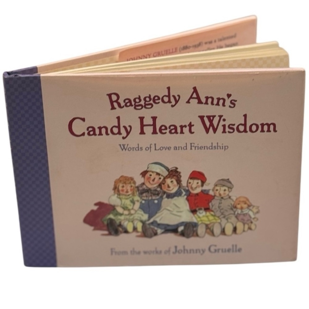 Vintage 1999 Raggedy Ann Candy Heart Wisdom Hardcover Book